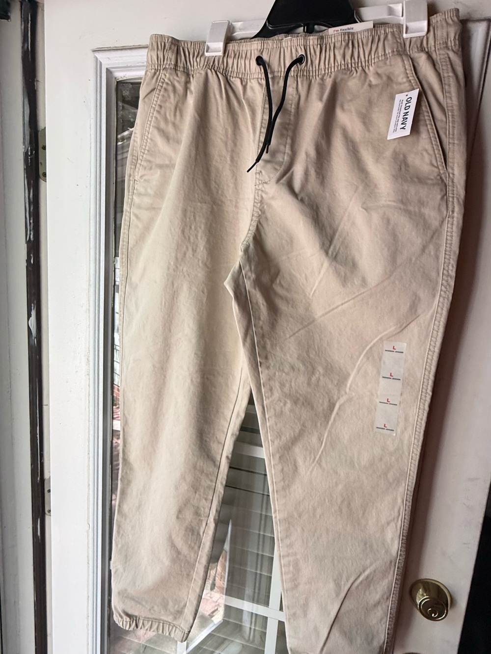 Old Navy Men's Tan Drawstring Chinos